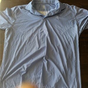 Rhoback Men's Blue Geometric Polo